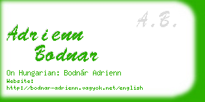 adrienn bodnar business card