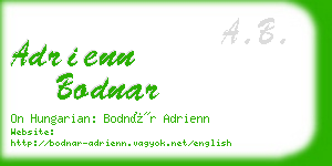 adrienn bodnar business card